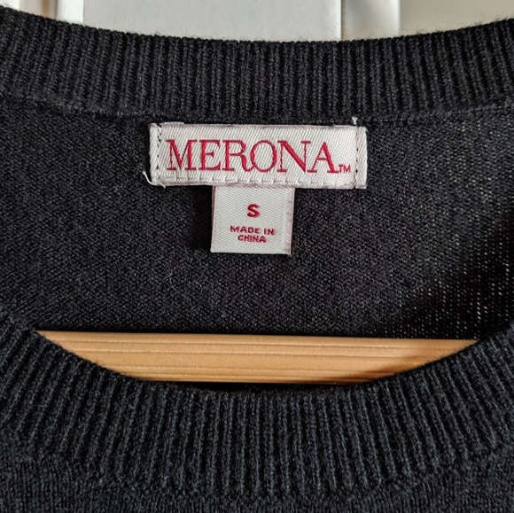 Merona Black Sweater Dress - Picture 4 of 4